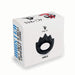 Velv'Or Rooster Xander black silicone cock ring with mountain peak design on white packaging box.