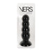 VERS Liquid Silicone Suction Plug in Black with steel motion balls
