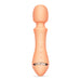 Peach-colored VUSH Majesty 2 wand vibrator with ergonomic shape and three control buttons on the handle.