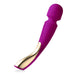 Purple and gold medium-sized Insignia Smart Wand 2 with ergonomic handle and smooth rounded head.