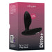 Packaging box of We-Vibe Ditto+ black silicone vibrating anal plug with app and remote control features shown on front.