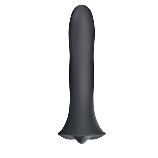 Sleek black Wet for Her Fusion Dil small clitoral stimulator with smooth silicone finish and ergonomic base design.