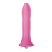 Small pink silicone Wet for Her Fusion Dil clitoral stimulator with a smooth, ergonomic design and flared base.