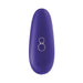 Purple Womanizer Starlet 3 clitoral stimulator with plus and minus buttons on a white background