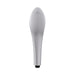 Sleek silver Womanizer Wave shower head with ergonomic design and integrated pleasure stimulation features.