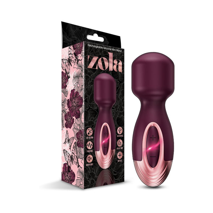 Zola Rechargeable Silicone Mini Wand - SexToy.com