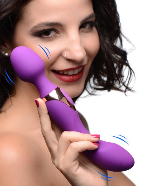 10x Dual Duchess 2-in-1 Silicone Massager - Purple | SexToy.com