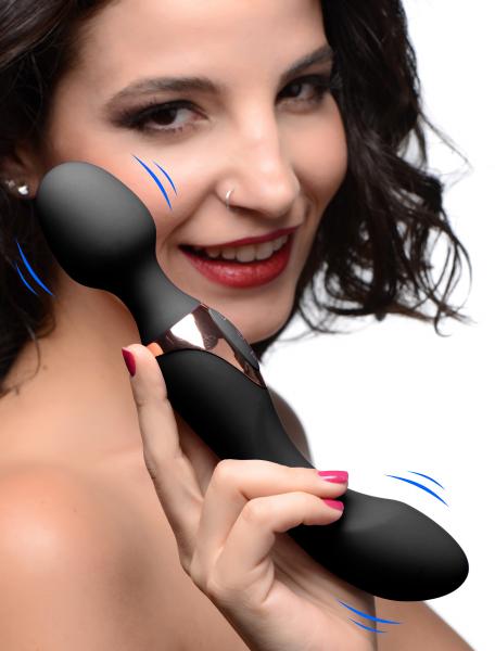 10X Dual Duchess 2 in1 Silicone Massager Black | SexToy.com