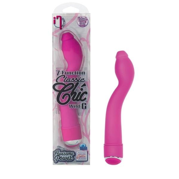 7 Function Classic Chic Wild G Velvet Cote Vibrator Waterproof Pink 6.25 Inch | SexToy.com