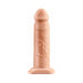 8-inch flesh-colored silicone hollow extension with realistic texture and veining on a flat base.