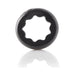 Black stretchy silicone ring with wavy inner edge designed for enhanced performance and comfort.