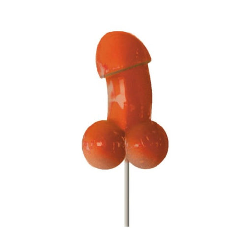 Strawberry daiquiri flavored novelty candy shaped like a playful adult-themed lollipop on a stick.