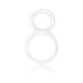 Clear double ring stretchy silicone erection ring for enhanced performance and comfort