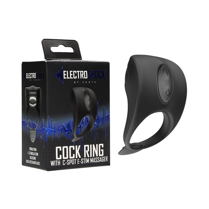 Shots Electroshock C Ring C Spot Massager Black | SexToy.com