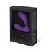 Purple LELO Bruno prostate massager displayed in black packaging with clear window.