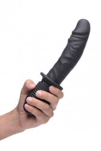 Power Pounder Vibrating And Thrusting Silicone Dildo | SexToy.com
