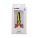 A-play Groovy multi-colored silicone anal plug in yellow, blue, and red, displayed in white retail packaging.