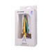 A-play Groovy Silicone Anal Plug 5 In. Multi-colored, Yellow - SexToy.com