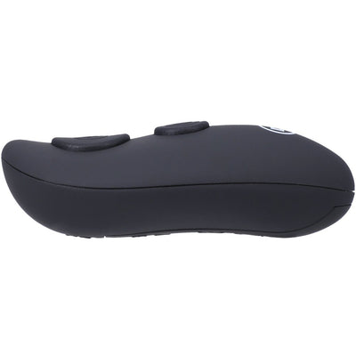 Black ergonomic wireless remote control with two buttons for rechargeable silicone anal plug