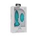 Teal A-play Thrust Advent Plug with wireless remote in white retail packaging by Doc Johnson