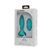 Teal A-play Thrust Advent Plug with wireless remote in white retail packaging by Doc Johnson.