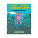 Cover of A Visit To The Cannabis Farm coloring book featuring a pink cartoon character waving among tall cannabis plants under a blue sky