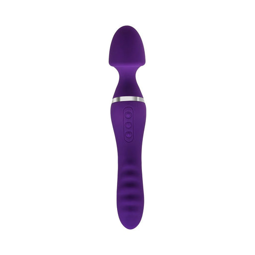 Adam & Eve - The Dual End Twirling Wand Silicone Purple - SexToy.com
