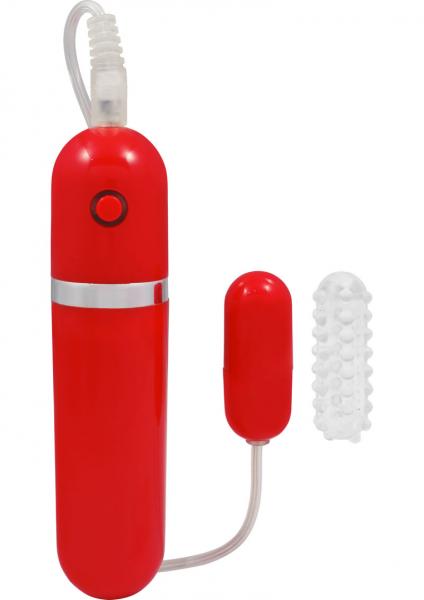 Ahhh 10 function Bullet Vibe - Red | SexToy.com