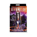 Alien Nation Centaur silicone creature dildo in metallic copper, silver, and purple with a wide suction base in fantasy-themed packaging.