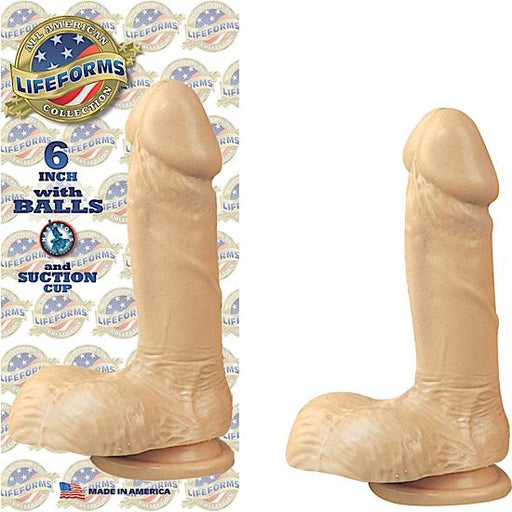 All American Lifeforms 6 Inches Dong Balls, Suction Cup Flesh | SexToy.com