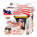 All American Whopper 5 inches Vibrating Curved Dong, & Harness Beige | SexToy.com