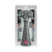 American Bombshell Rockeye toy in gray with a tapered, ribbed design in clear retail packaging with patriotic-themed background.