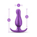 Anal Adventures Matrix Quantum Plug Galactic Purple - SexToy.com