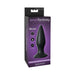 Packaging of Anal Fantasy Elite Collection small rechargeable black silicone anal plug with multi-speed, waterproof, and USB rechargeable features.