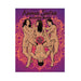 Illustrated cover of Kama Sutra Activity Book featuring four nude figures in an artistic pose on a purple and orange patterned background.