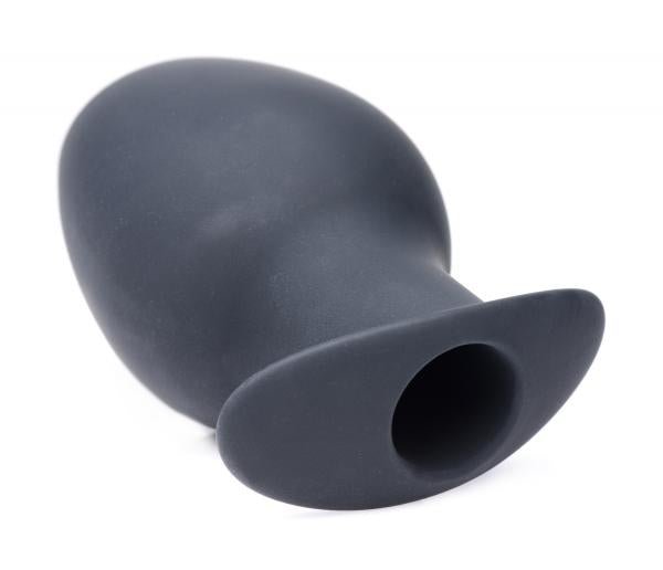 Ass Goblet Silicone Hollow Anal Plug Large Black | SexToy.com