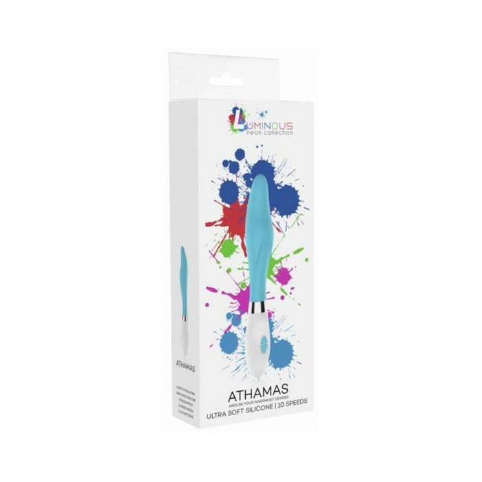 Athamas Ultra Soft Silicone 10 Speeds Turquoise - SexToy.com
