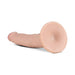 Realistic 7-inch flesh-toned dildo with suction cup base and textured surface for natural feel and flexible use.