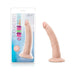 Au Naturel Jack 7 inch realistic dildo with suction cup base in flesh tone, shown in packaging and standalone.