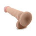 Beige realistic dildo with veined shaft, posable design, and suction cup base for hands-free use.
