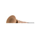 Mocha-colored 9-inch realistic dildo with suction cup base and textured surface lying horizontally on white background.