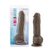 Au Naturel Big Boy Vanilla 10-inch dual density dildo with suction cup base shown in packaging and standalone.
