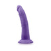 Purple 7-inch Au Naturel Bold Jack dildo with textured surface and suction cup base on white background.