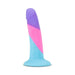 Avant D15 Vision Of Love silicone toy with a colorful pastel swirl design and a flared base.