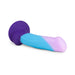 Avant D16 Purple Haze artisanal silicone toy with a purple base and a gradient blue to lavender shaft.