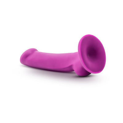 Violet Avant D9 Ergo MINI silicone toy with suction cup base, ergonomic curved design, and smooth texture.