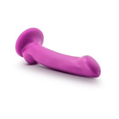 Violet Avant D9 Ergo MINI silicone toy with curved design and suction cup base on white background