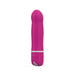 Sleek rose-colored B Swish Bdesired Deluxe vibrator with smooth silicone finish and ergonomic design.