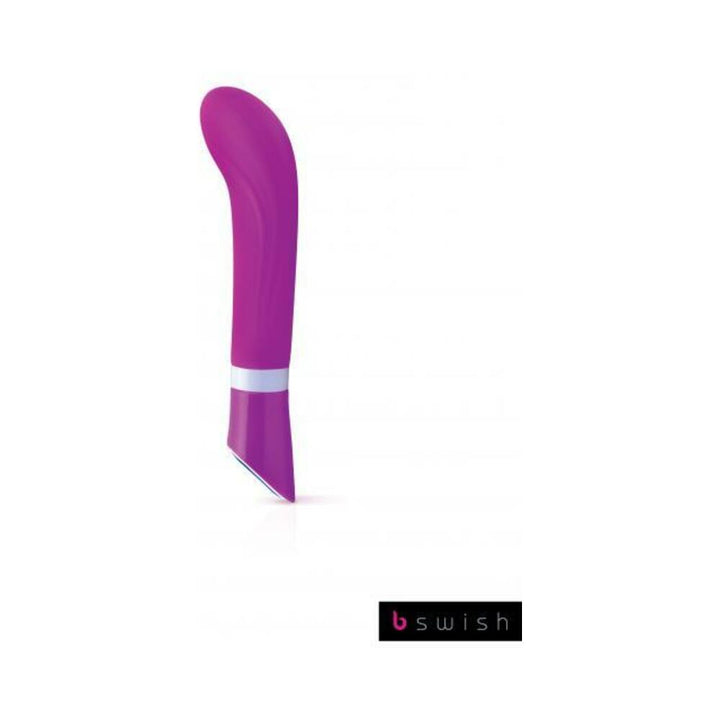 Violet B Swish Bgood Curve Deluxe with ergonomic curved design and smooth silicone finish on white background