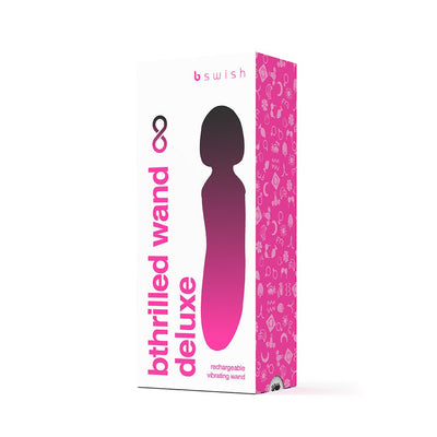 B Swish Bthrilled Premium Mini Wand Noir - SexToy.com